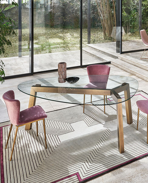 Tavolo di Design in Cristallo - Treble, Riflessi