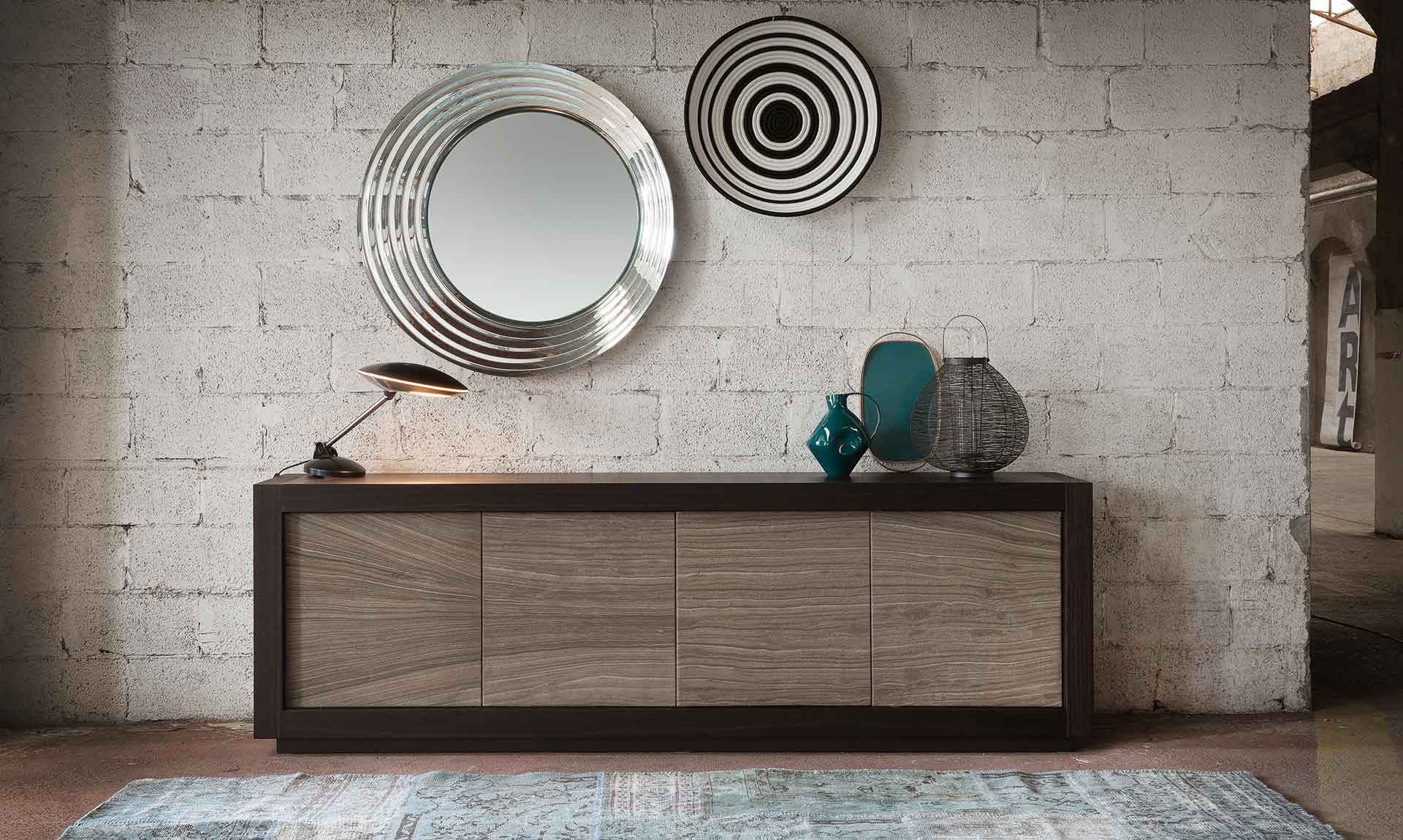 Credenza personalizzabile Picasso P12 River Grey